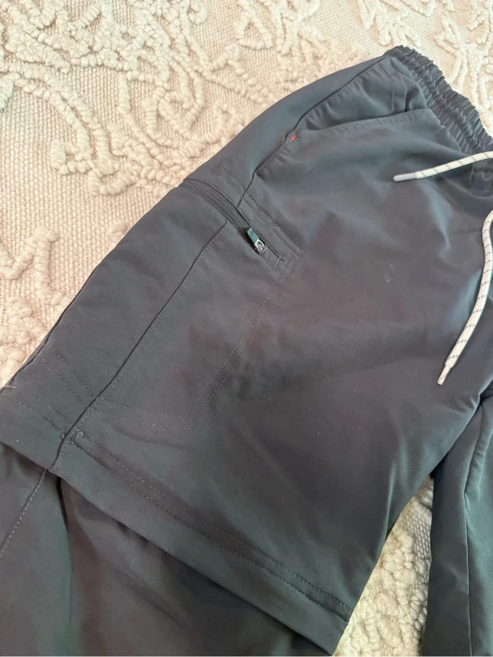 Avalanche men’s Black dry fit Pants to shorts